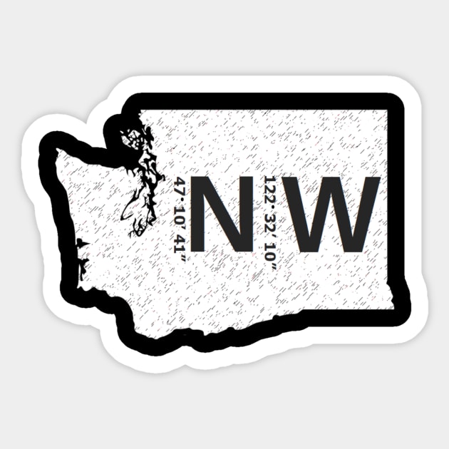 Washington State - Tacoma Sticker by LocalsOnly